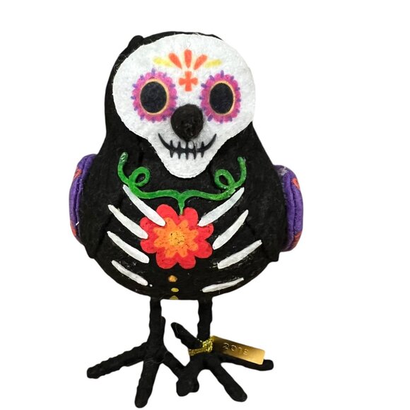 Wondershop Spritz Viajero‎ Bird Day Of The Dead Skeleton Halloween Decor 2019 - Picture 8 of 8
